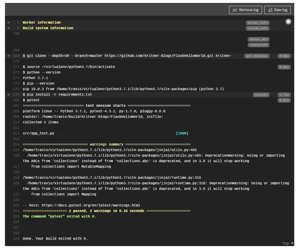 Python Flask with Heroku and TravisCI Kritner's Blog