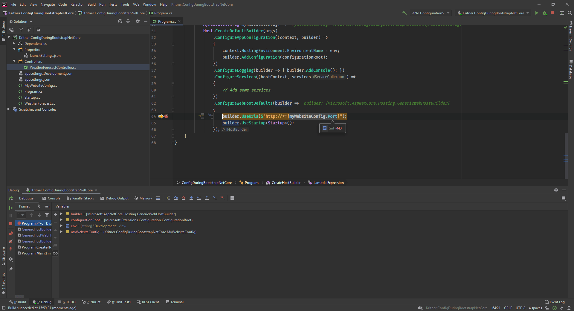 How to rely on configuration during application bootstrapping
