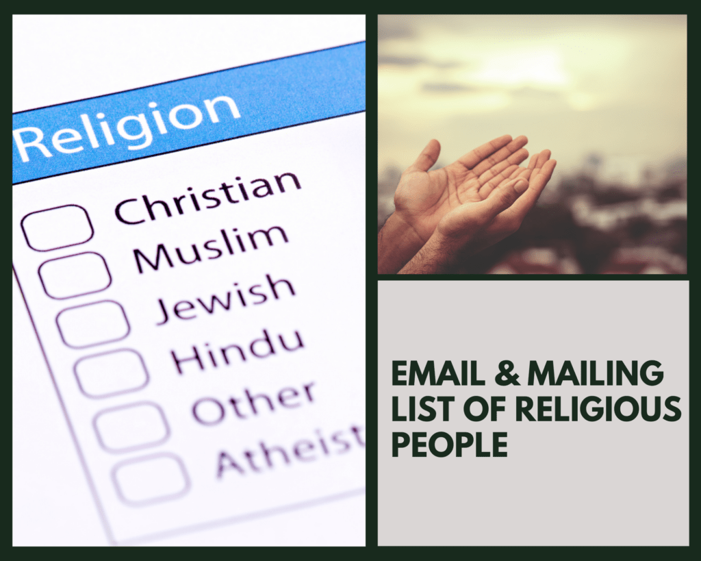 Religious People Email Lists & Mailing Lists LeadsPlease