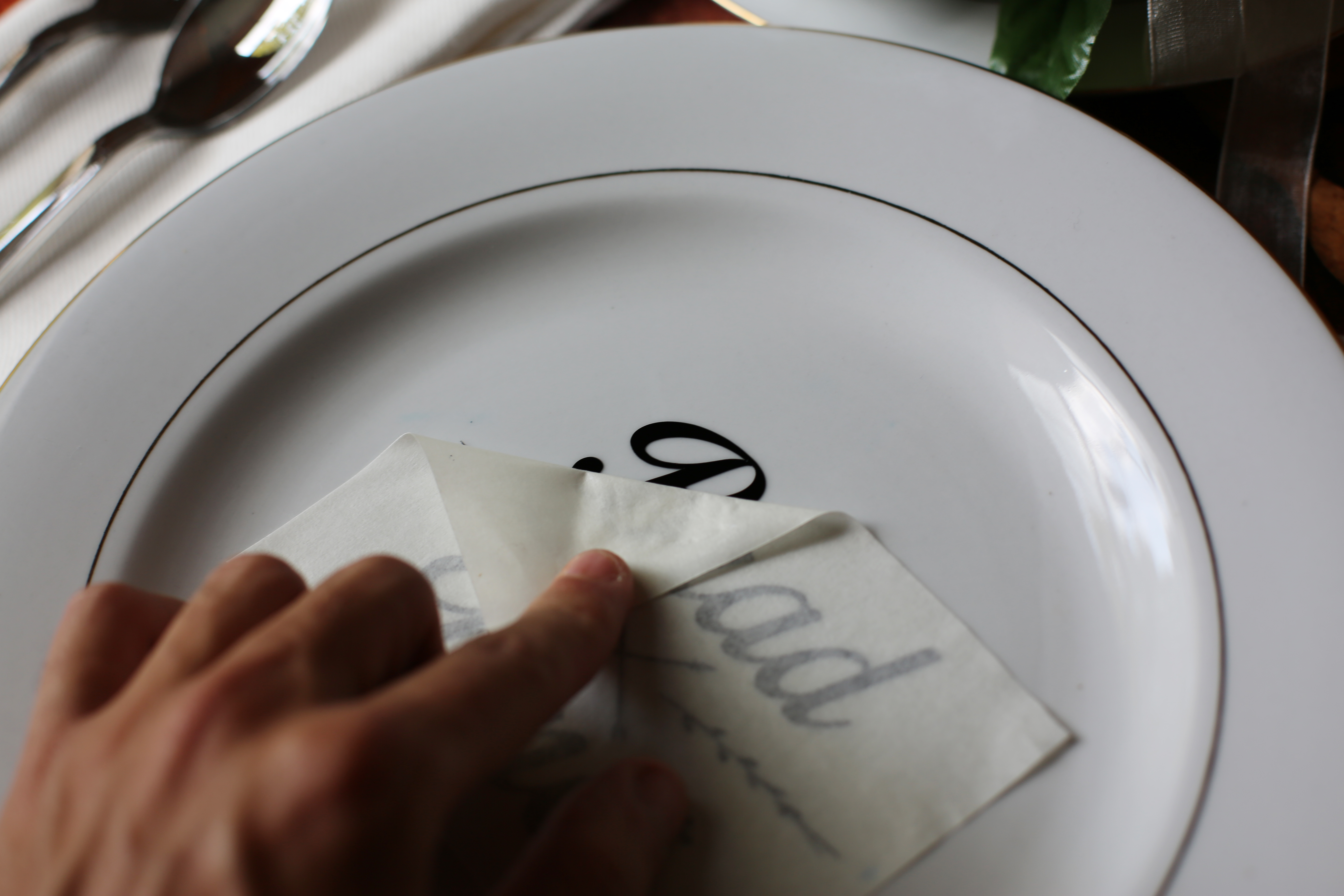 Personalize your Dinnerware with Vinyl LOTC