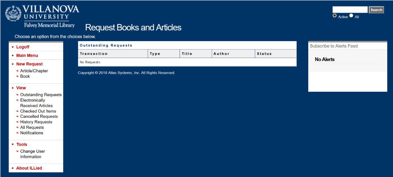 Falvey Memorial Library Interlibrary Loan (ILLiad) Service Unavailable on May 19 and May 20