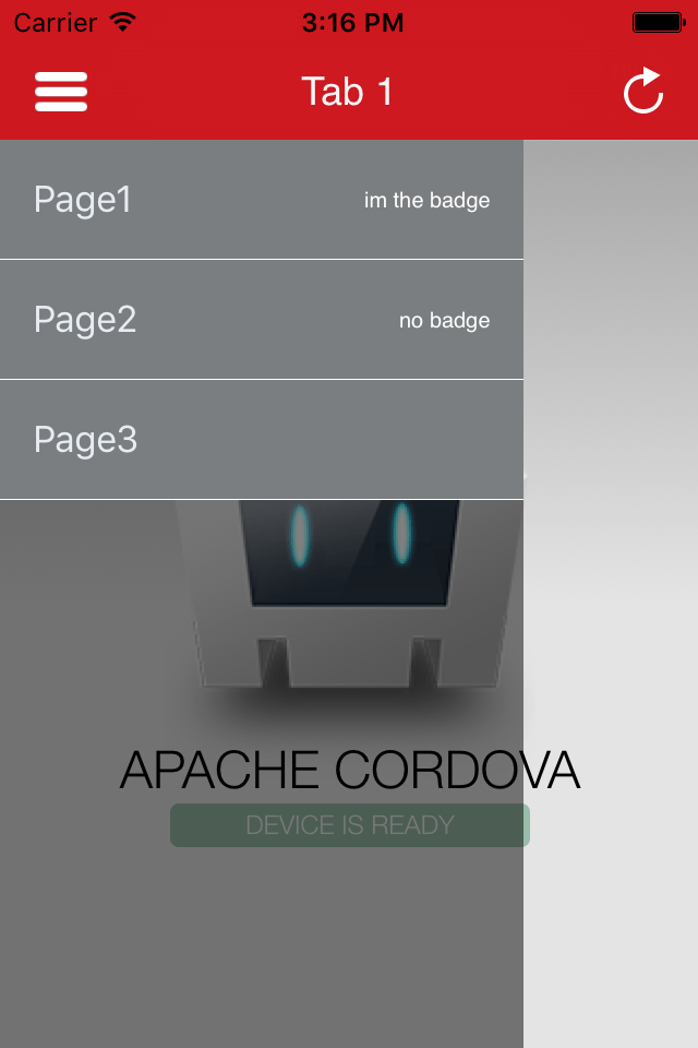 Added Native Drawer (SlideMenu) to our NavigationBar