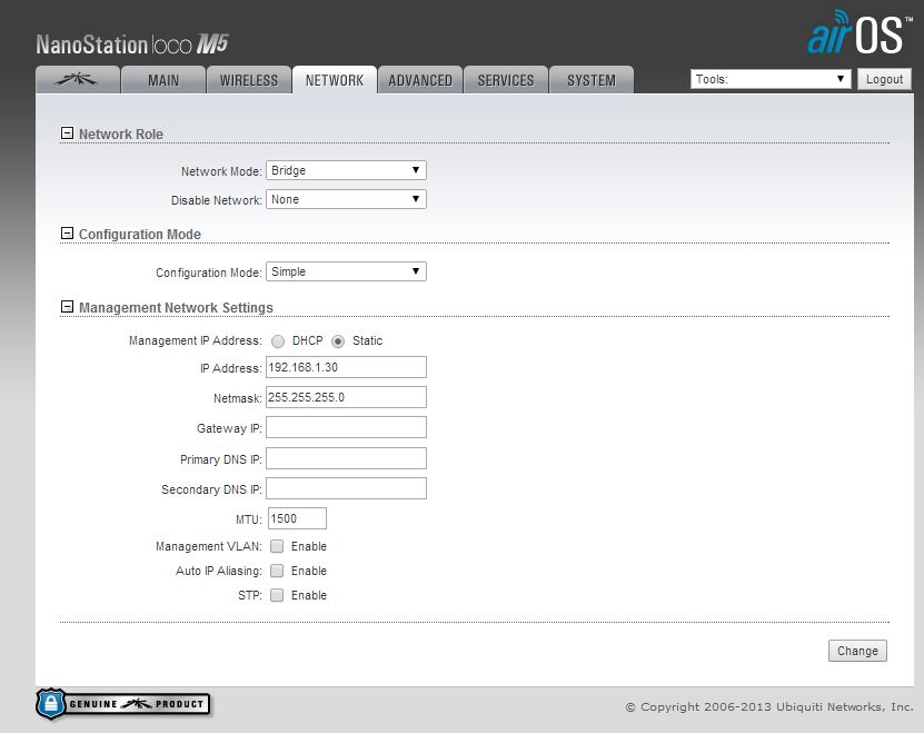 Nanostation m5 bridge setup guide - nanodarelo