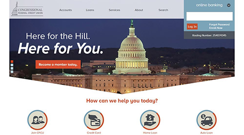 Congressional Federal Credit Union's New Website Now In Session LKCS