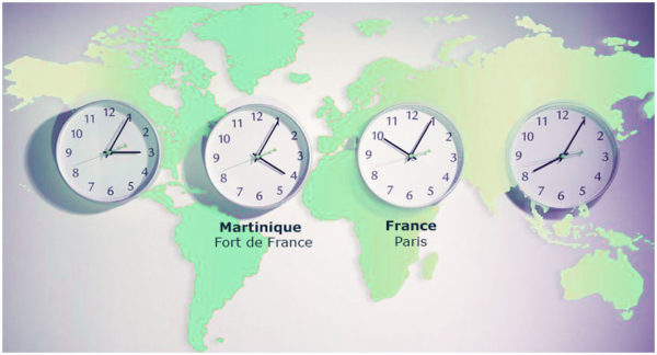 heure en Martinique Voyage et décalage horaire avec Paris