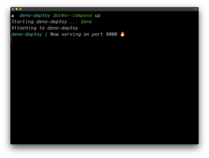 docker compose in terminal