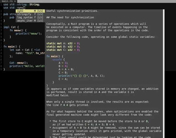 Configuring Vim for Rust development LogRocket Blog