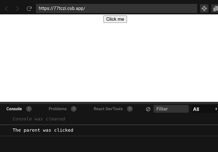 Event bubbling and capturing in React LaptrinhX