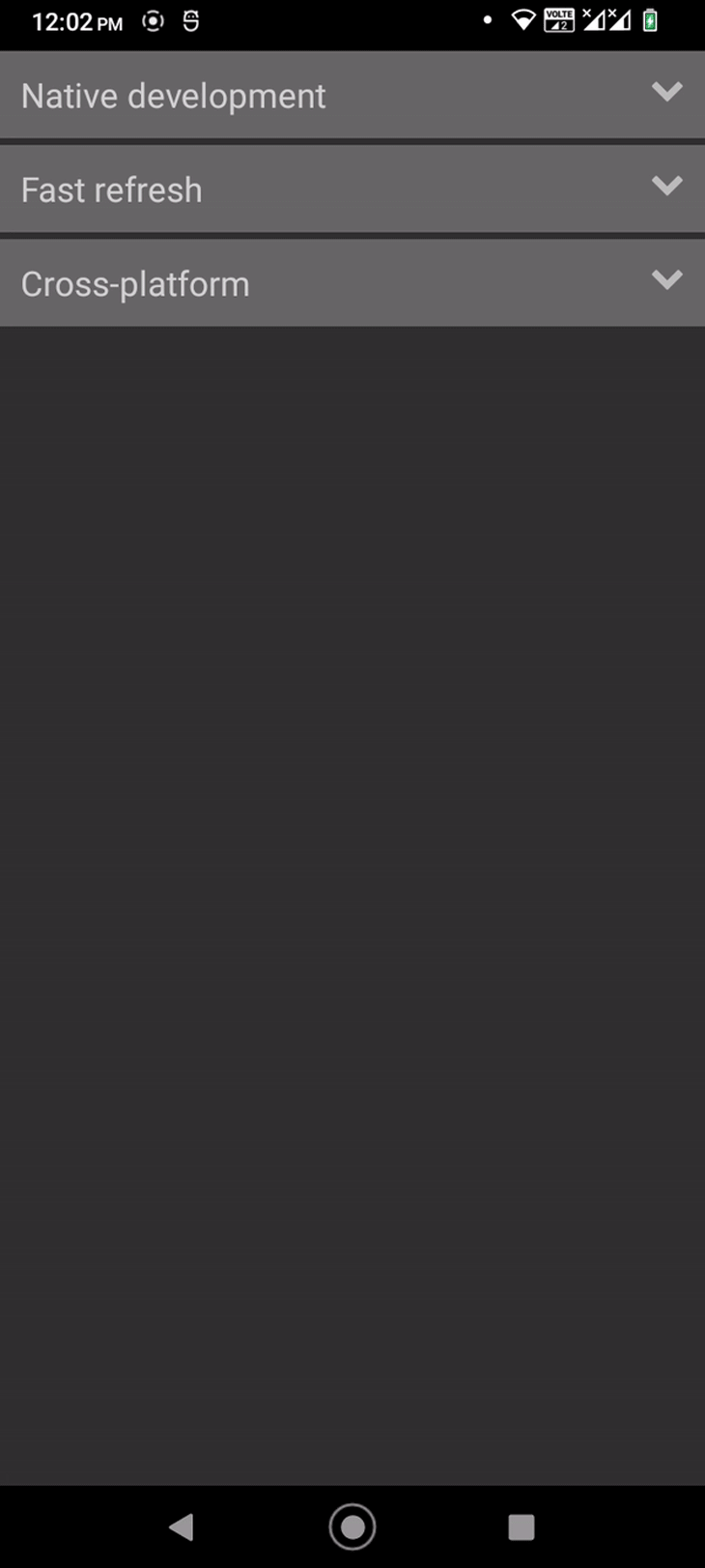 Options for building React Native collapsible accordions