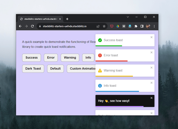 Comparing the top React toast libraries LogRocket Blog