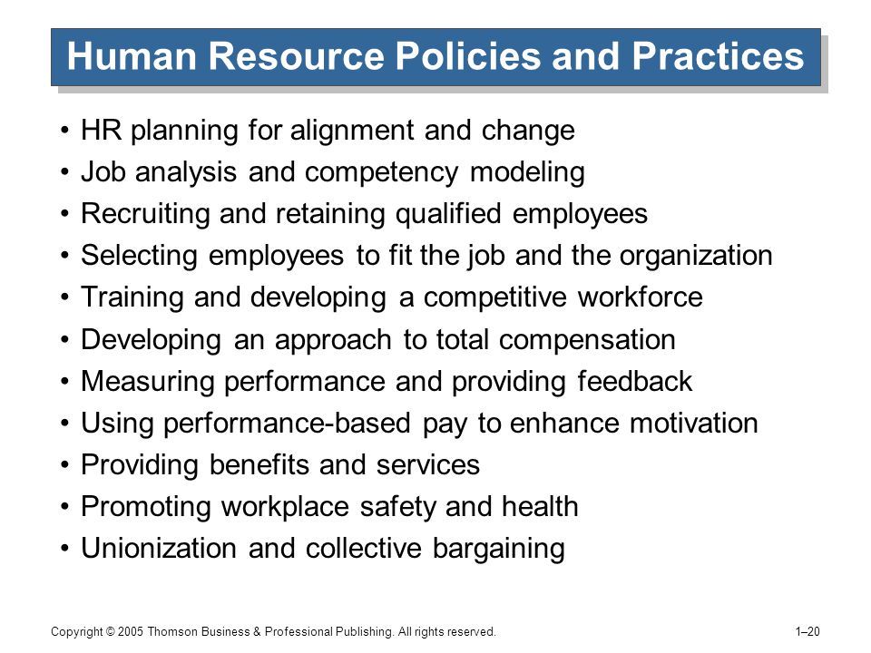 10 Essential HR Policies and Procedures