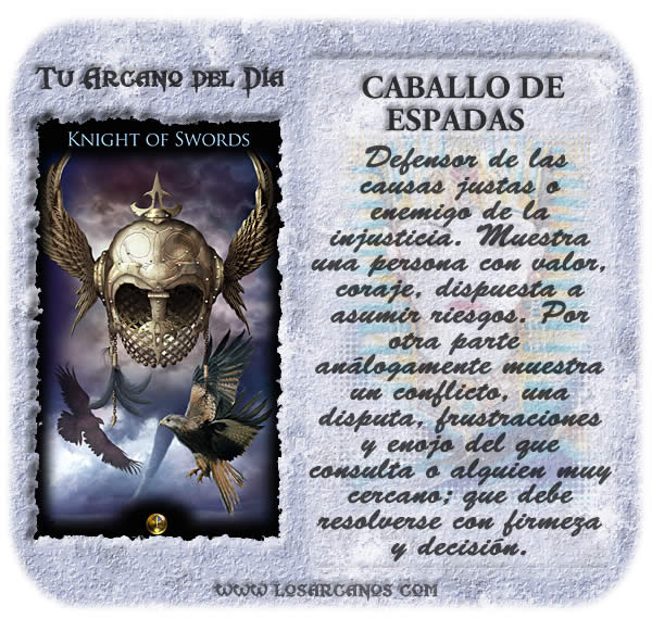 Caballo de Espadas Tarot Los Arcanos