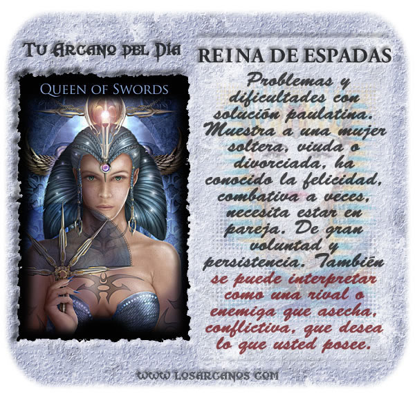Reina de Espadas Tarot Los Arcanos