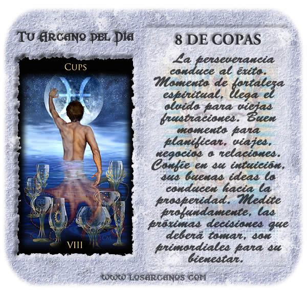 8 de Copas Tarot Los Arcanos