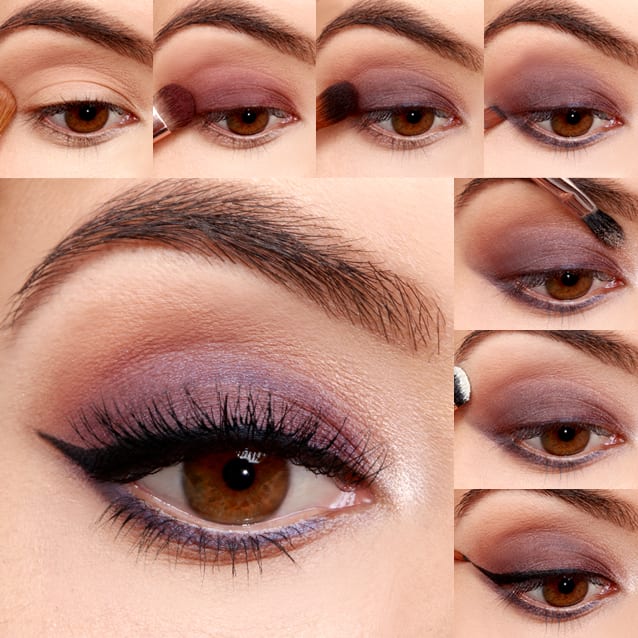 LuLu*s HowTo Navy and Plum Smokey Eyeshadow Tutorial Fashion Blog