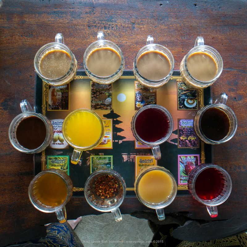 12 different types of coffee in one sitting