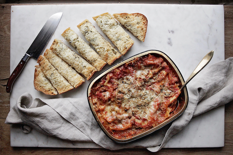 Macrina’s New Take & Bake Lasagna and Garlic Bread Macrina Bakery