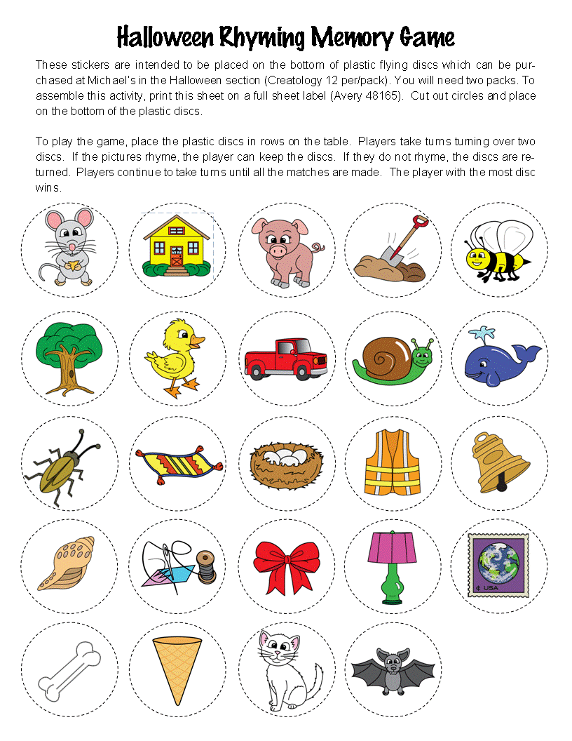 Halloween Games Make Take & Teach