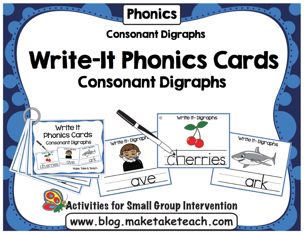 Resources for Teaching Blends and Digraphs Make Take & Teach