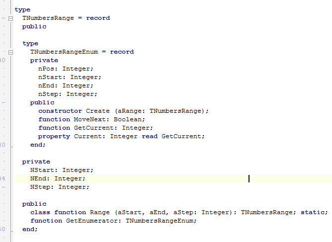 Stepping through Values in a Delphi for Loop