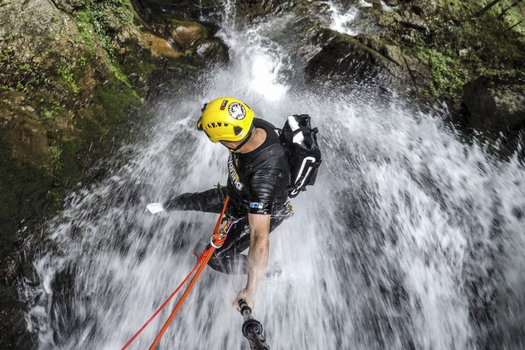 Canyoning An extreme sport which raises adrenaline