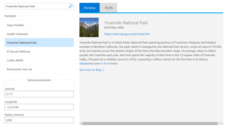 Bing Entity Search API Now Generally Available Mashford's Musings Bing Entity Search API Now Generally Available Mashford's Musings