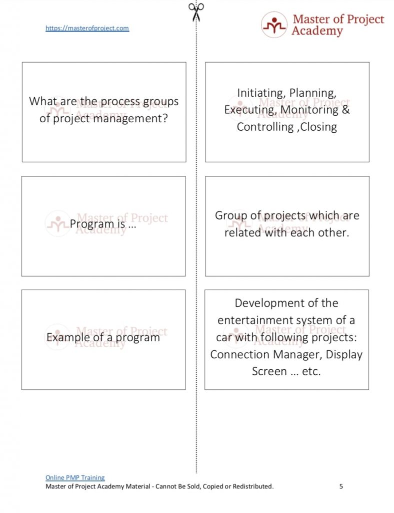 Free Printable Pmp Flash Cards Printable Blog