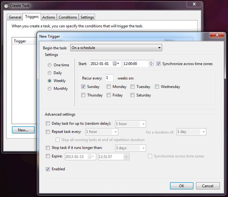 Using Windows Task Scheduler to automatically run PowerShell scripts