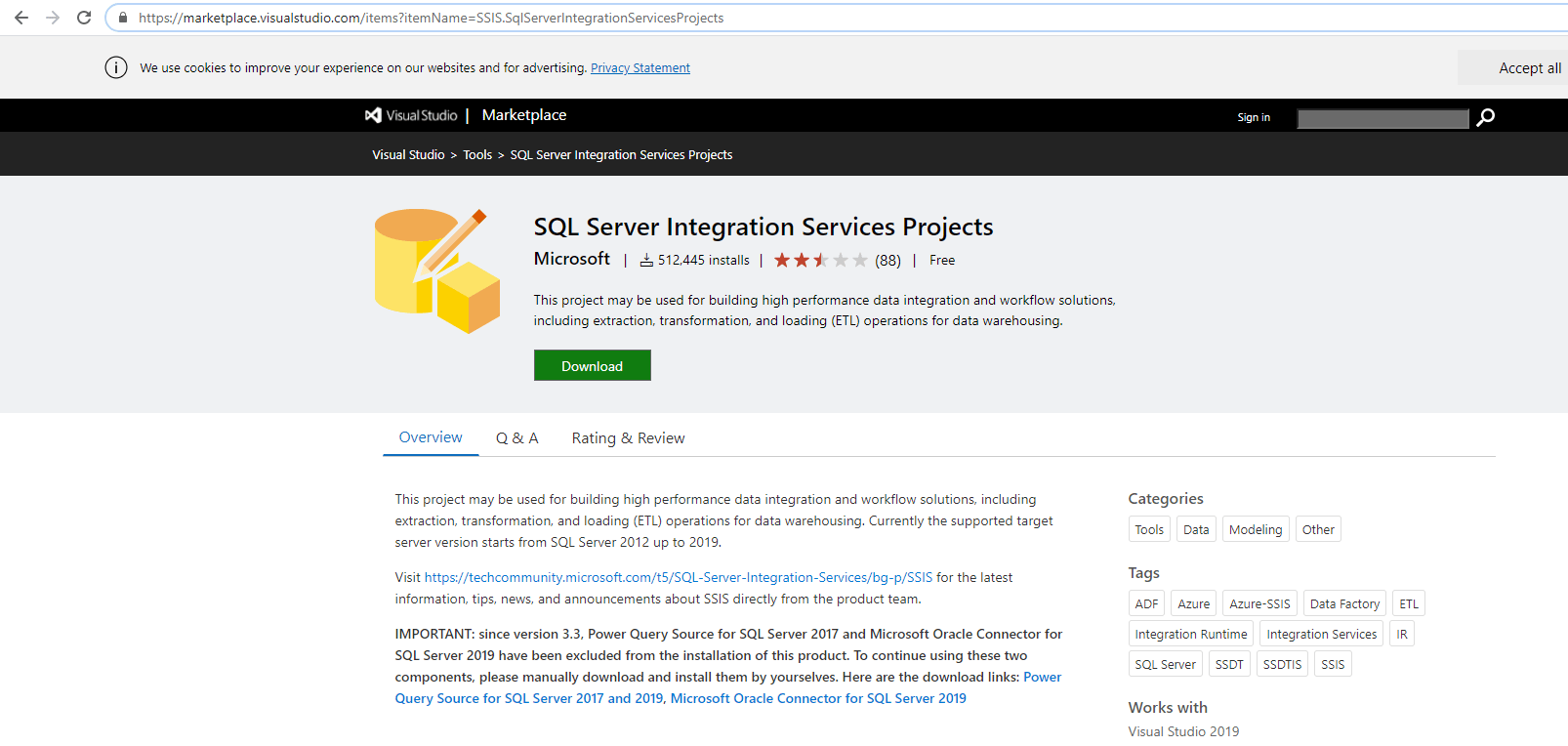SQL Server Integration Services (SSIS) Basics Installation