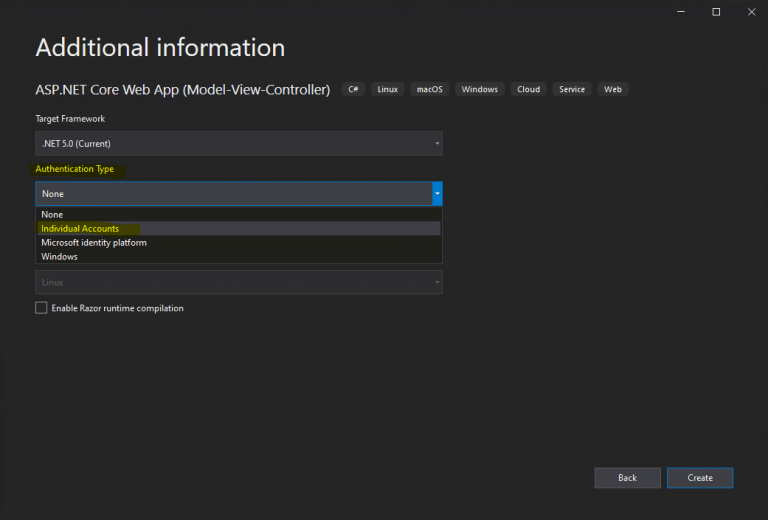 Set up Active Directory Federation Services (AD FS 5.0) Create an ASP