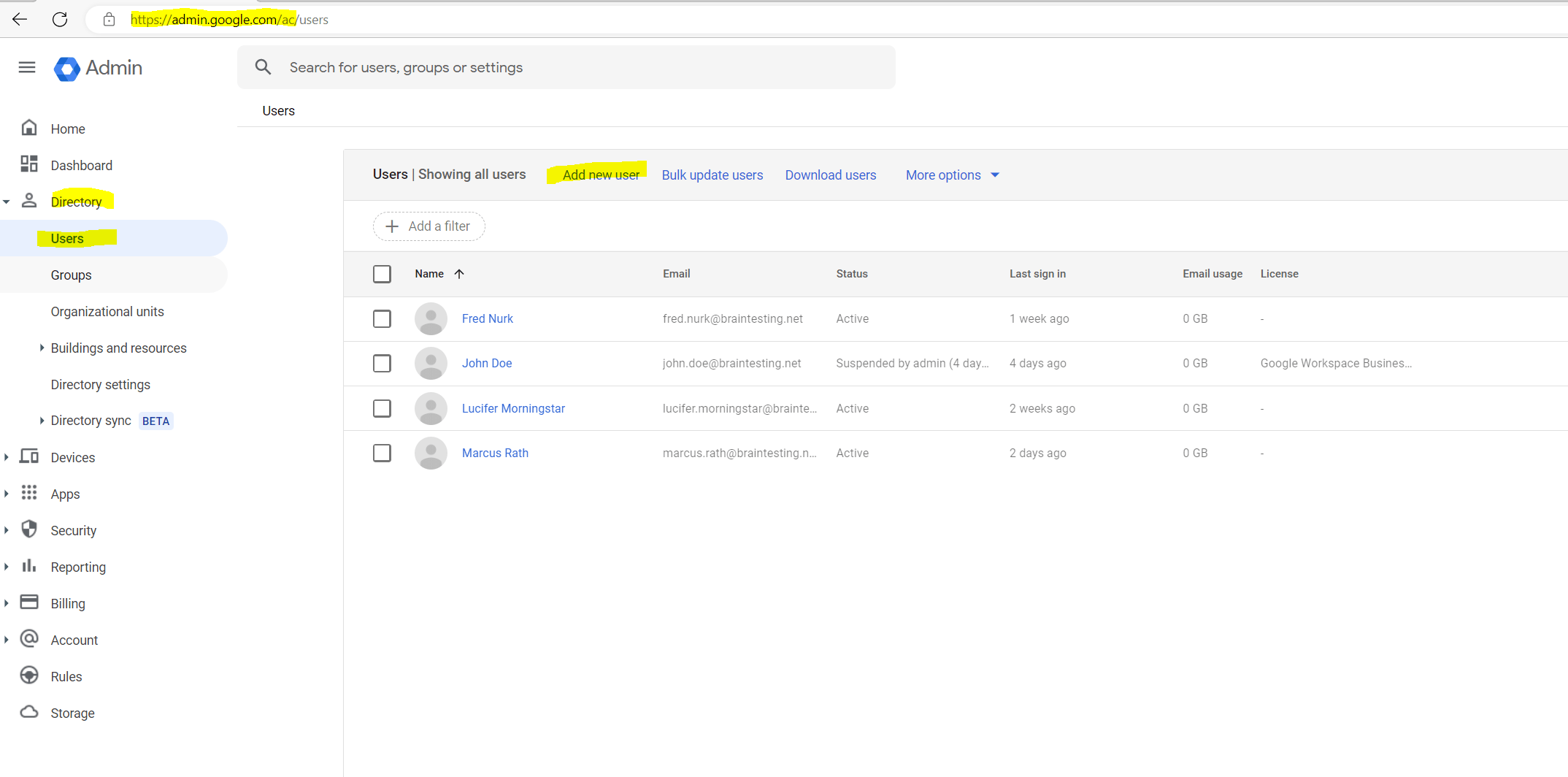 Set up Google Cloud Directory Sync