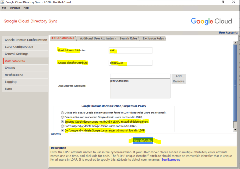 Set up Google Cloud Directory Sync