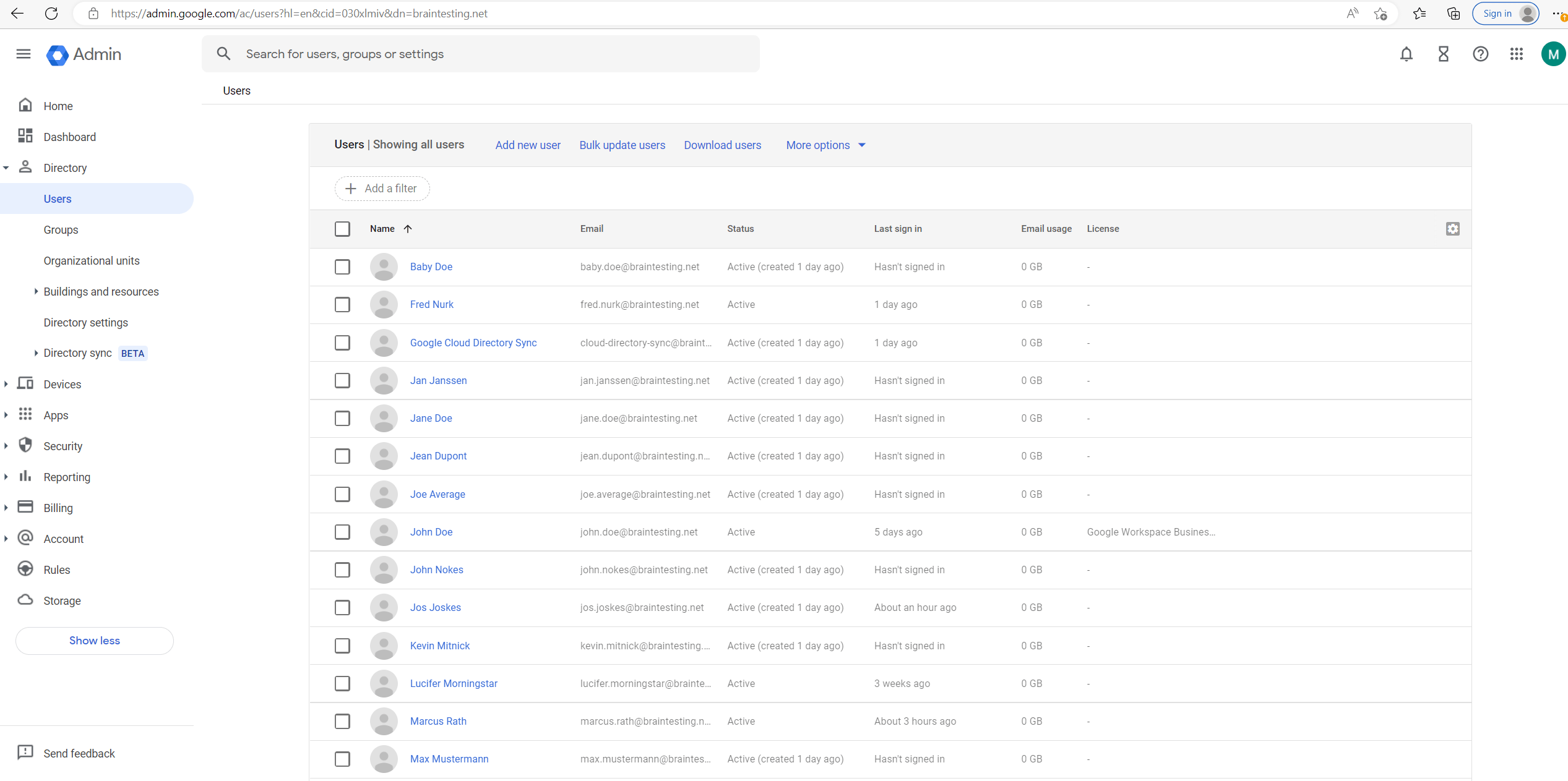 Set up Google Cloud Directory Sync
