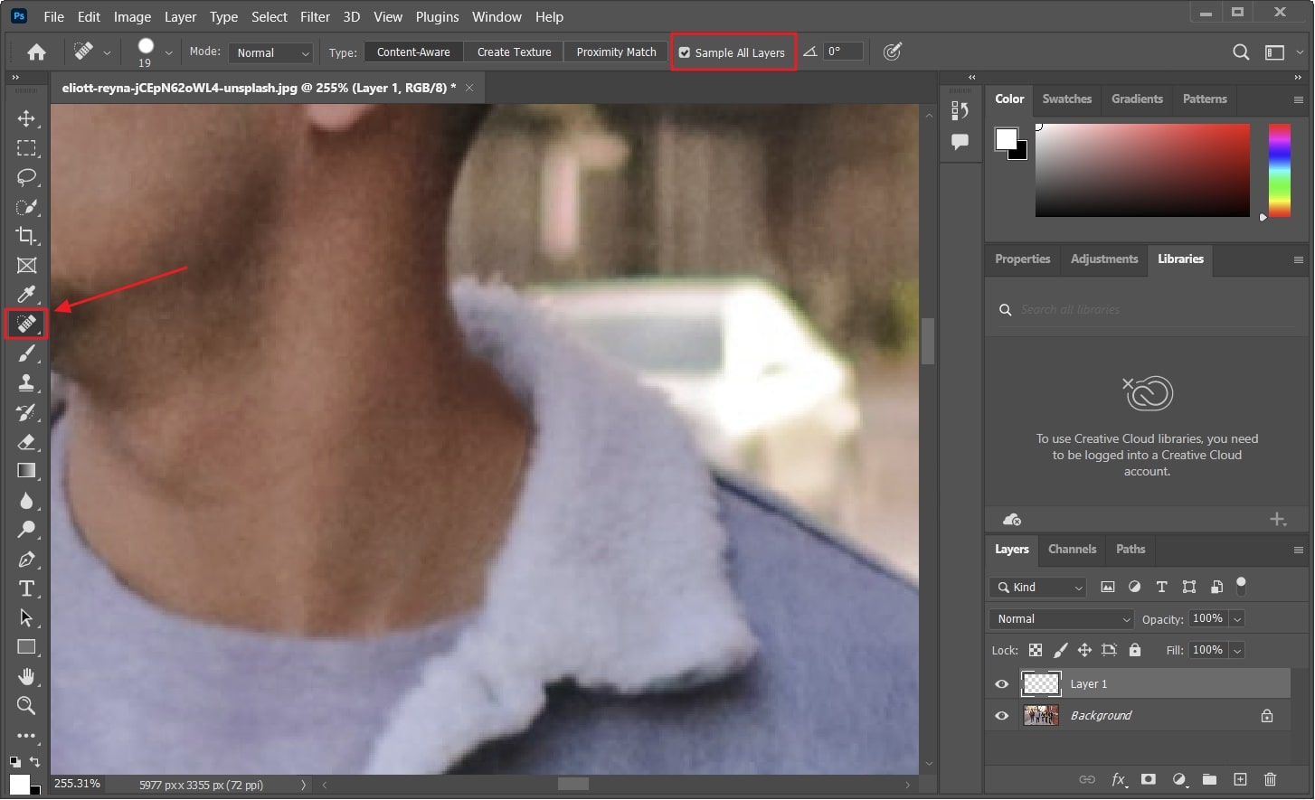 Remove Part of an Image in Without Losing Quality