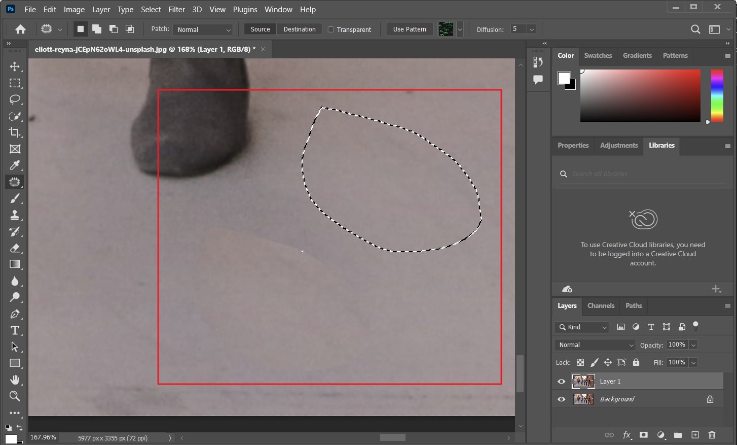 Remove Part of an Image in Without Losing Quality