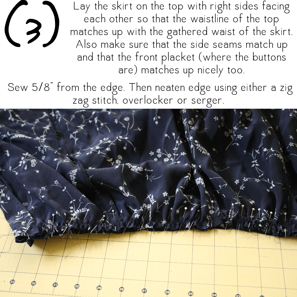 DIY Alternate Method for Shortening a Long Dress