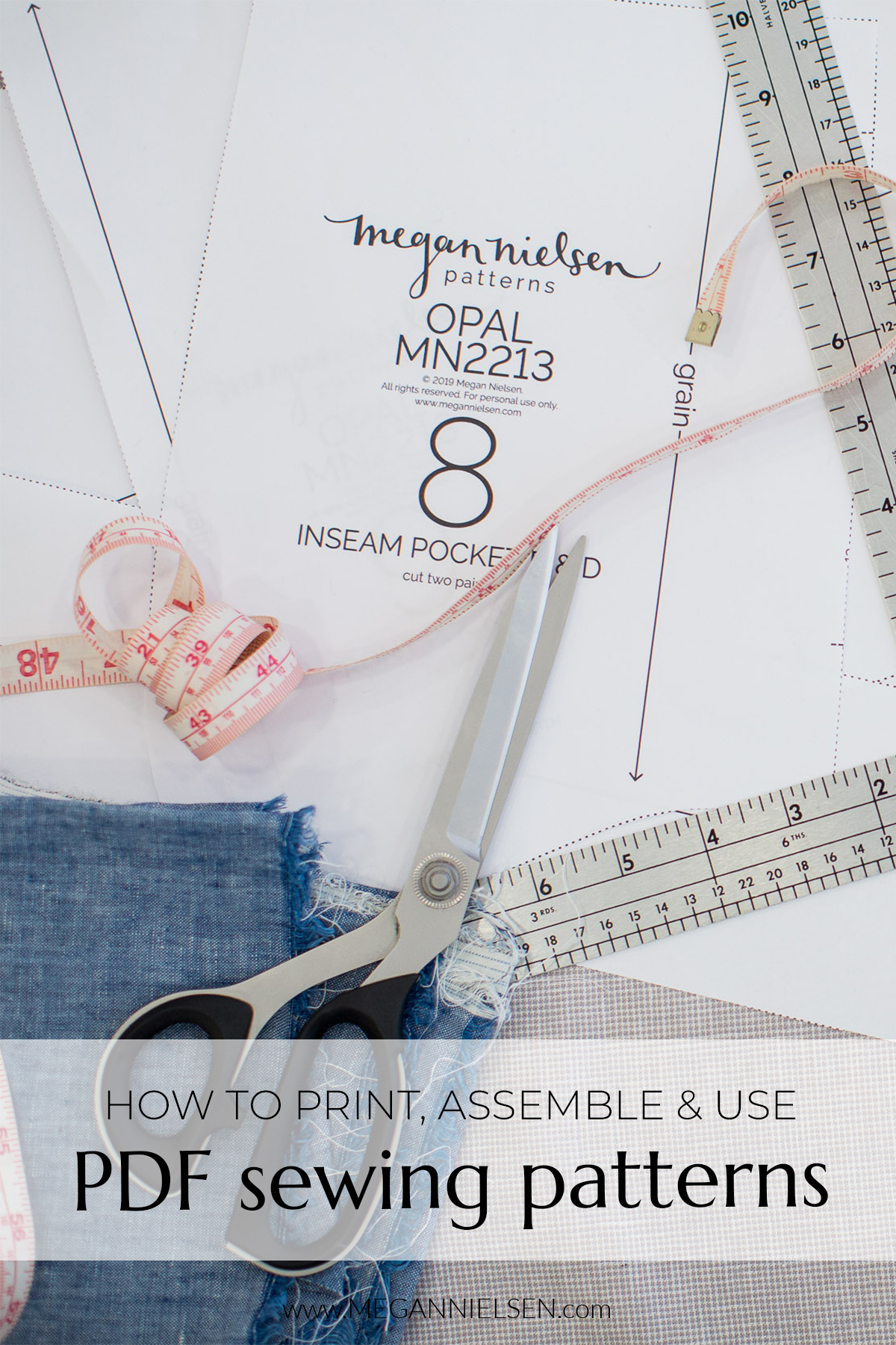 How to print, assemble and use PDF sewing patterns Megan Nielsen Patterns Blog