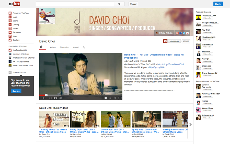 MellyLee-DavidChoi-Youtube