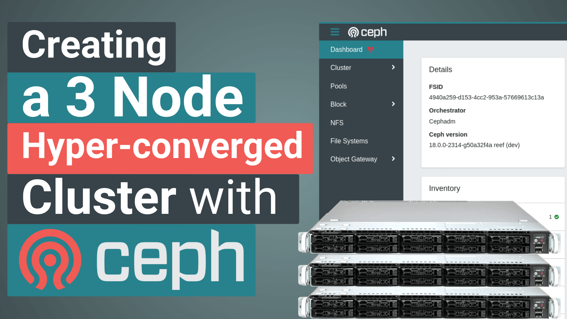 How to Create a 3 Node Hyperconverged Cluster with Ceph CephFS