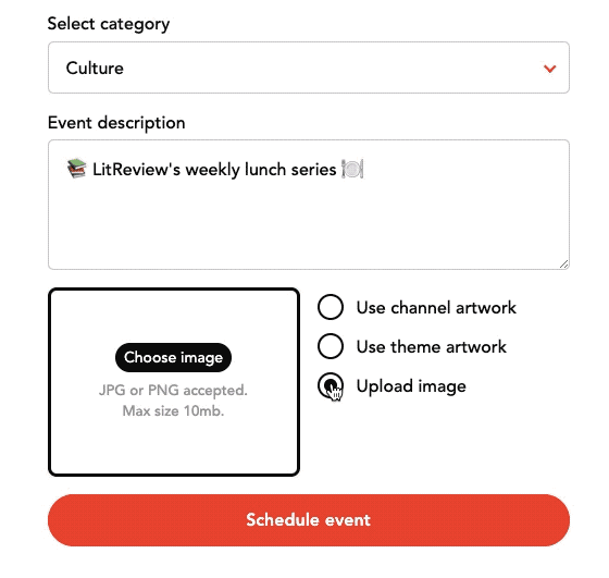 New feature event image picker with preview Mixlr Blog