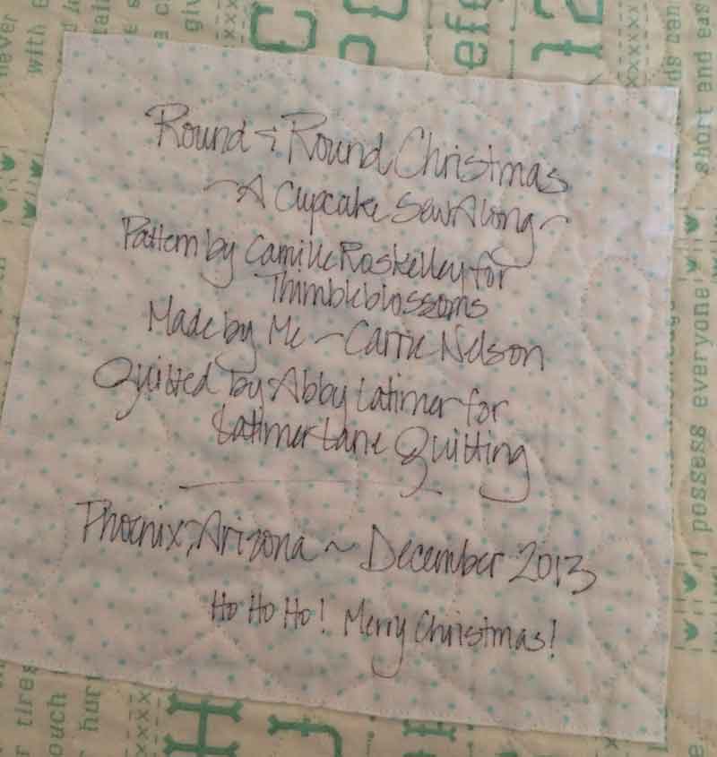 Labels are for Quilts