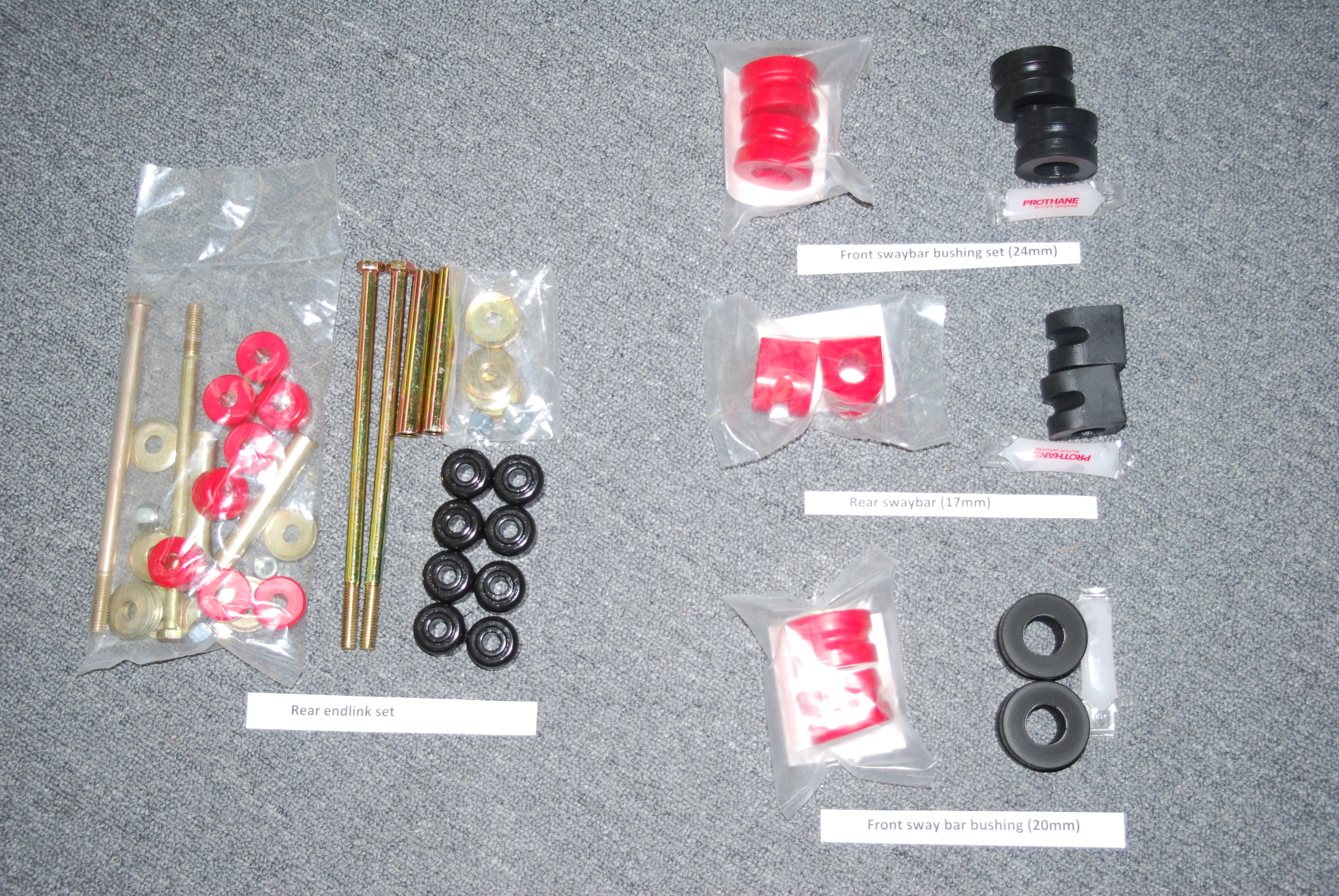 Difference between Energy suspension and Prothane bushing kit for 0305 Dodge Neon SRT4