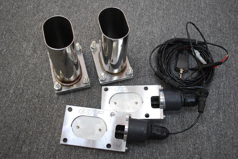 QTP Quicktime Performance dual oval electric exhaust cutouts