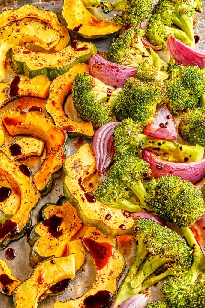 Roasted Broccoli and Squash with Balsamic Drizzle Moink Box