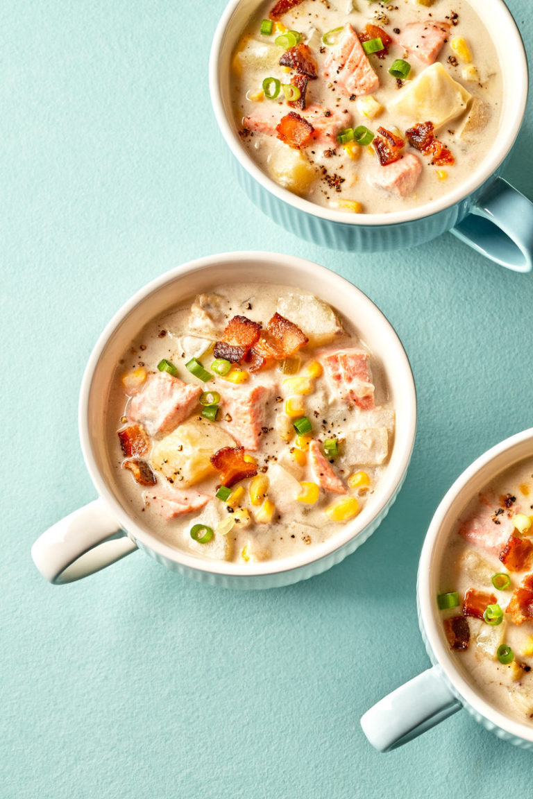 Salmon, Bacon, and Corn Chowder Moink Box