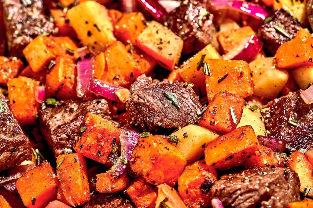 Steak And Sweet Potato Hash Moink Box