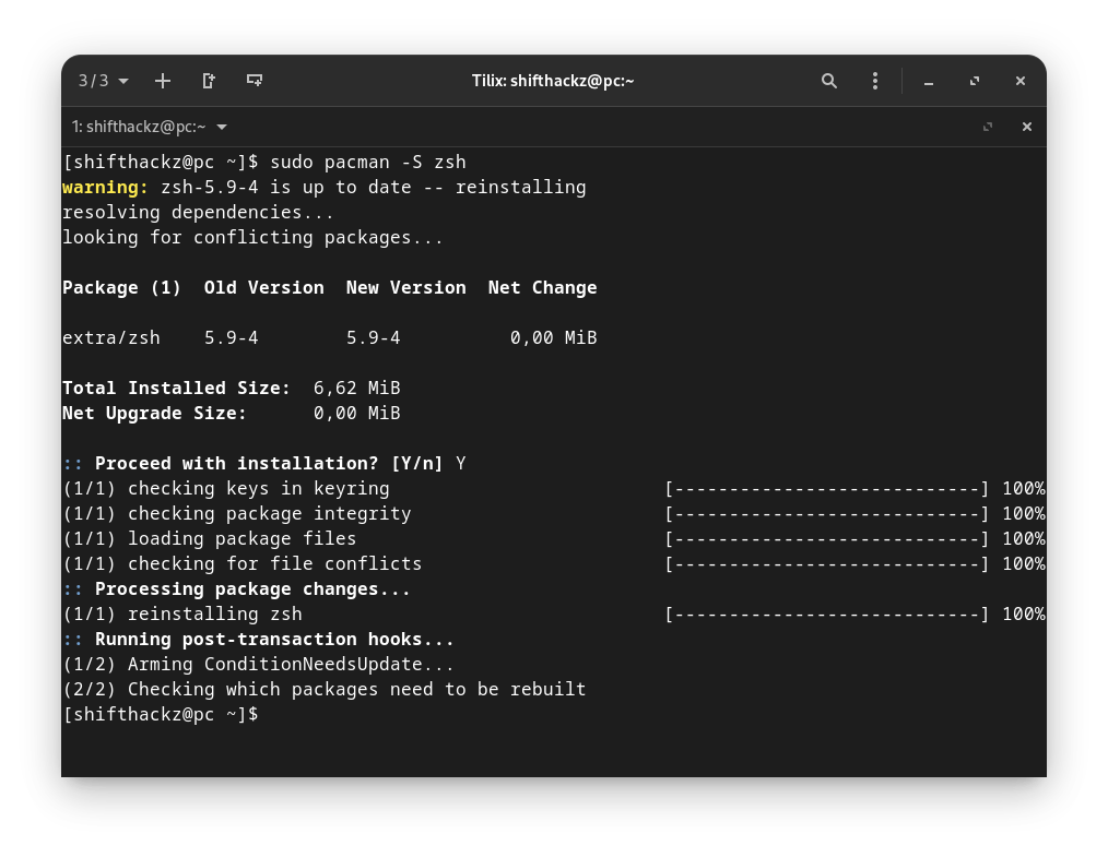 How to install and configure ZSH shell in Linux