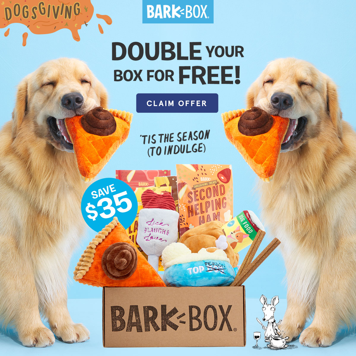 BarkBox Coupon Double Your First Box with Subscription! MSA