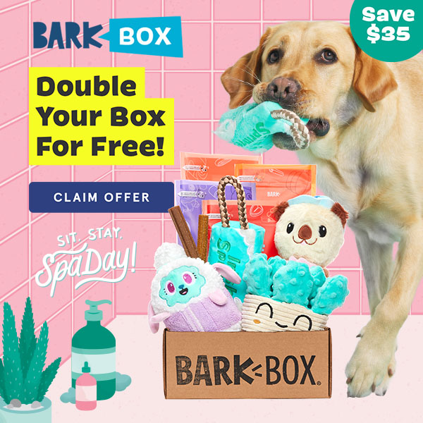 BarkBox Coupon Double Your First Box + Spa Day Theme Available Now! MSA