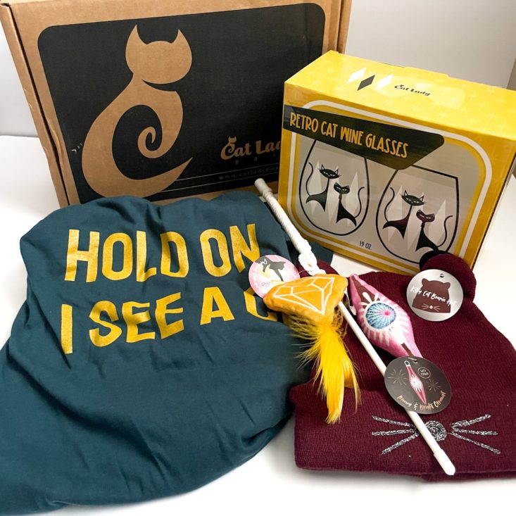 Cat Lady Box Subscription December 2022 “The Perfect Gift” Box Review MSA